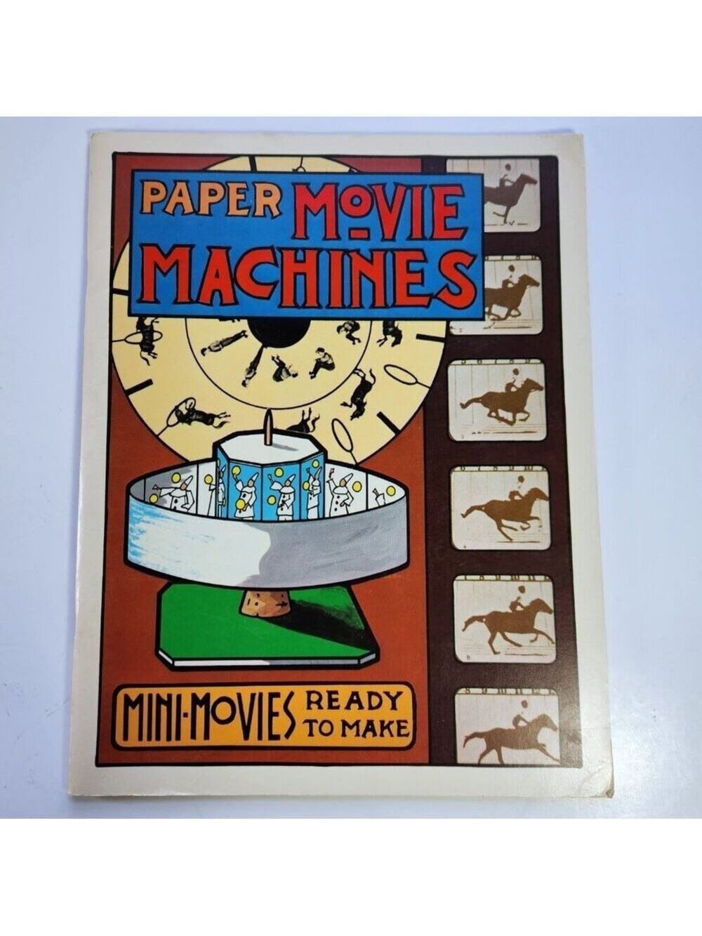 Paper Movie Machines 1975 Budd Wentz Vintage Mini Movie Craft Book